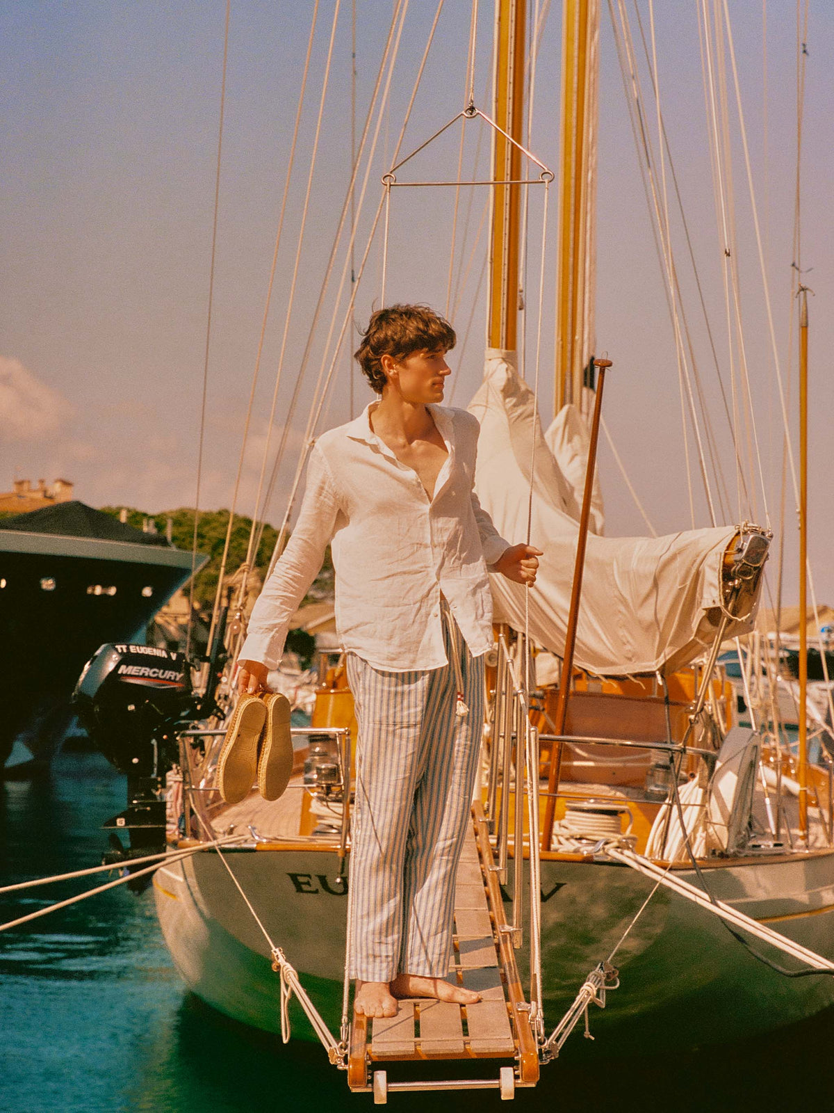 Camicia Pamplona bianca in lino product image 4