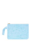 Pochette Pareasy azzurra in spugna con logo in rilievo