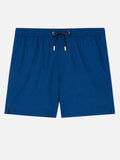 Costume mare Patmos blu navy a righe in seersucker