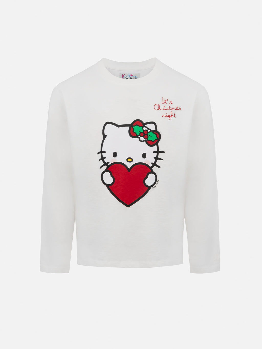 T-shirt Penny bianco panna con stampa Hello Kitty Christmas product image 1