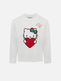 T-shirt Penny bianco panna con stampa Hello Kitty Christmas product image 1