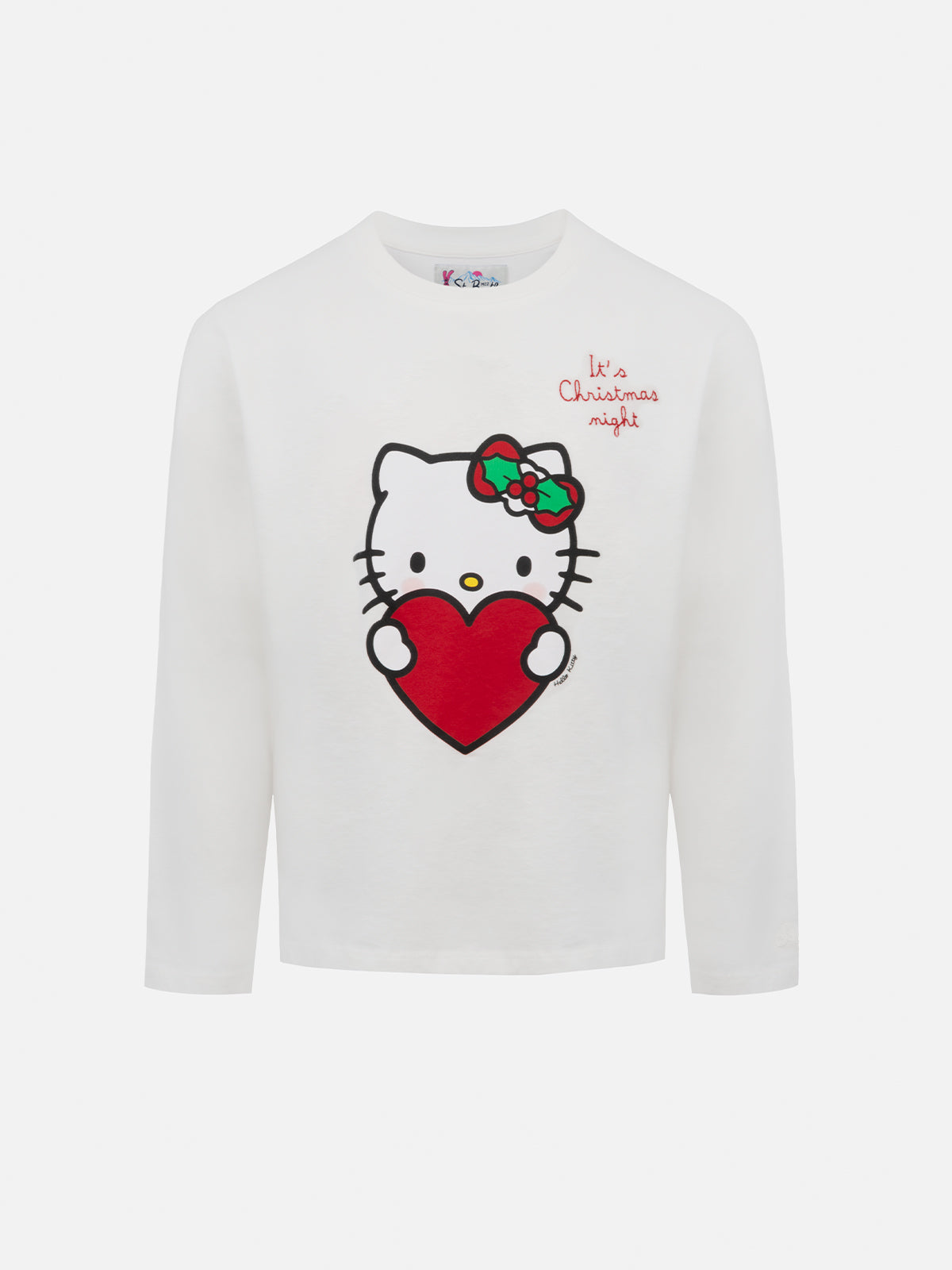 T-shirt Penny bianco panna con stampa Hello Kitty Christmas product image 1