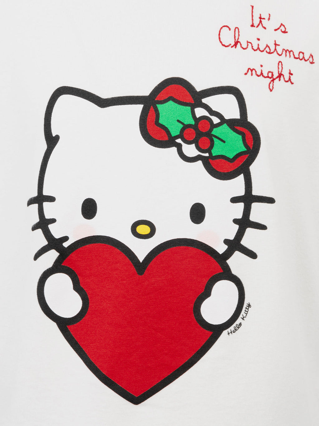 T-shirt Penny bianco panna con stampa Hello Kitty Christmas product image 3