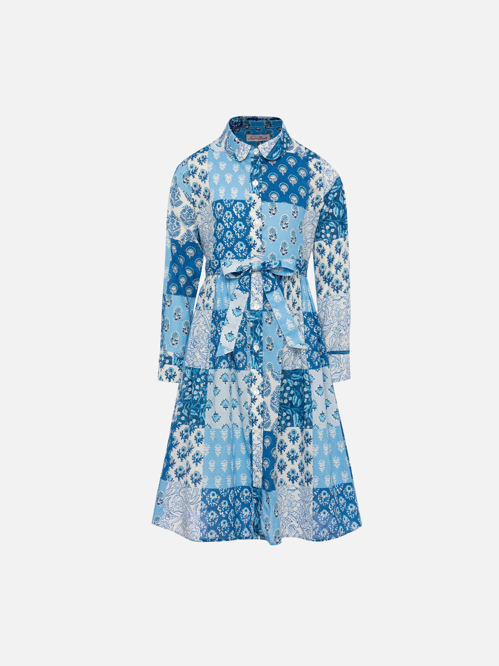 Abito chemisier lungo Philipa con stampa a patch di fiori