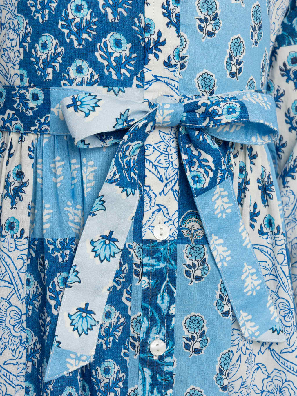 Abito chemisier lungo Philipa con stampa a patch di fiori