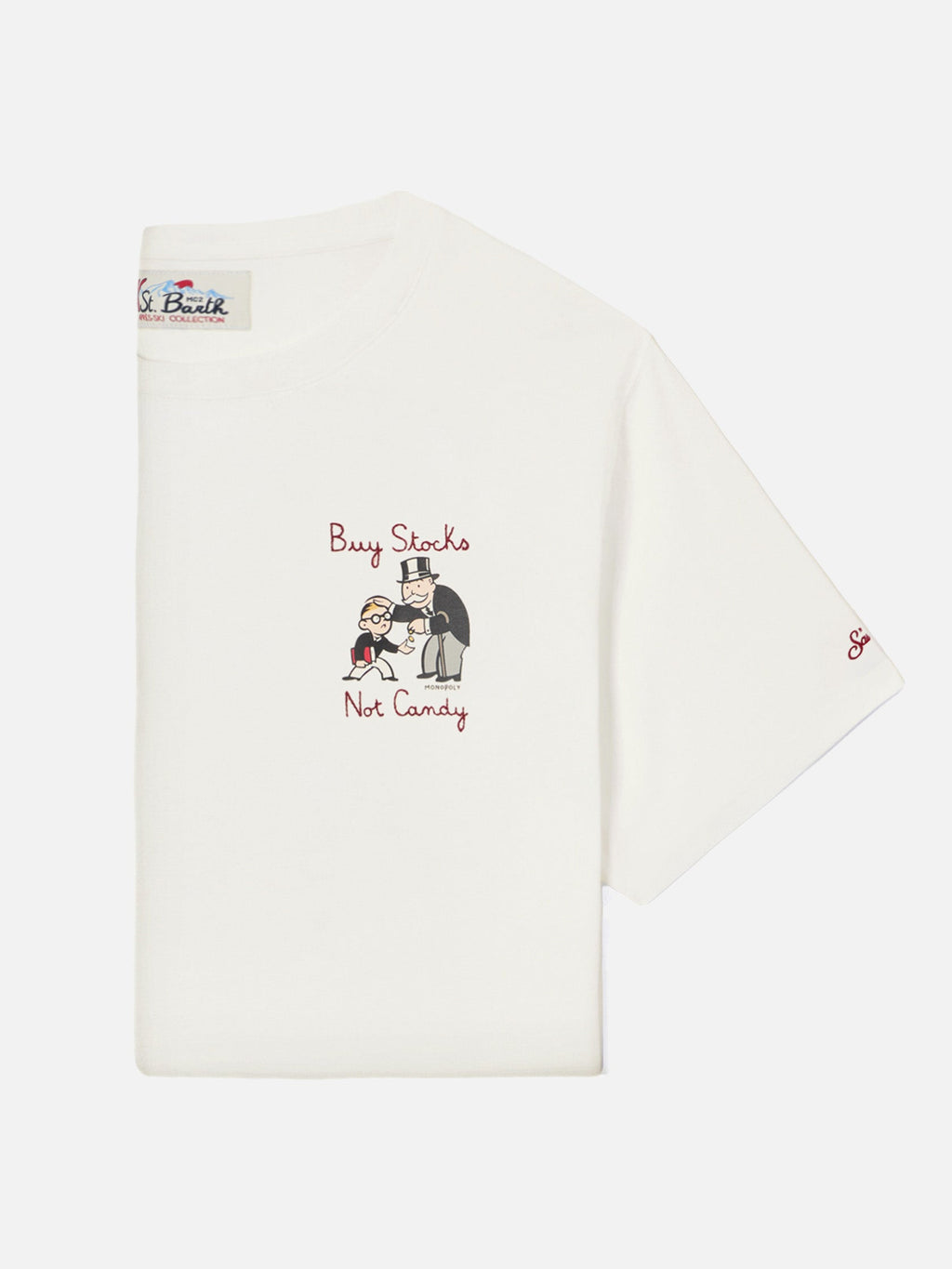 T-shirt Arnott off white in cotone con ricamo Buy Stocks product image 1