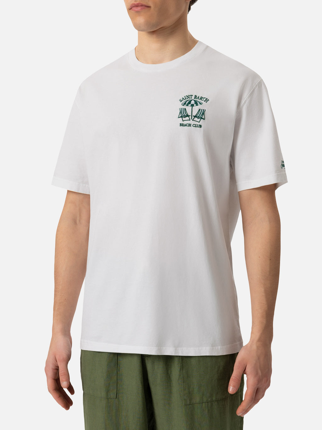 T-shirt Portofino bianca con ricamo St. Barth Beach Club product image 2