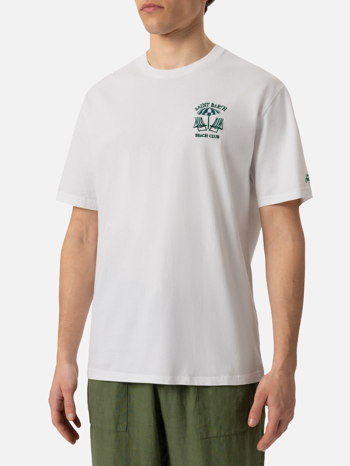 T-shirt Portofino bianca con ricamo St. Barth Beach Club product image 2