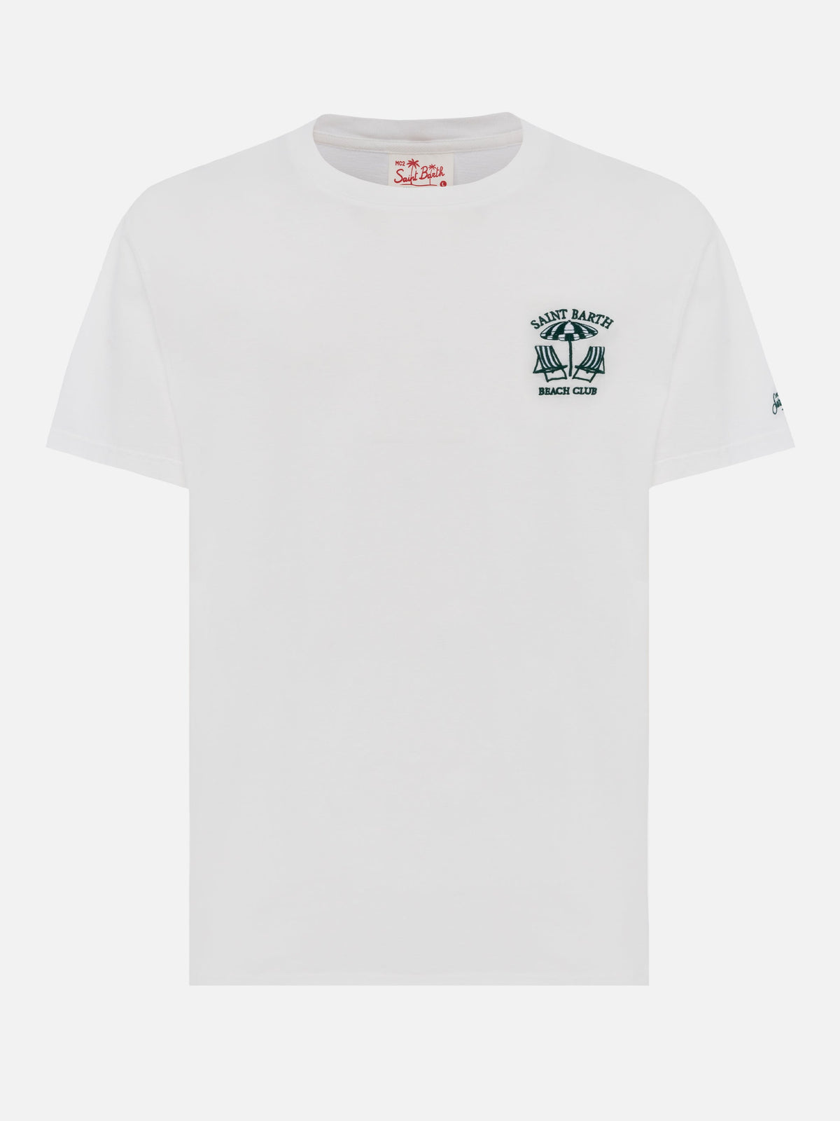 T-shirt Portofino bianca con ricamo St. Barth Beach Club product image 4