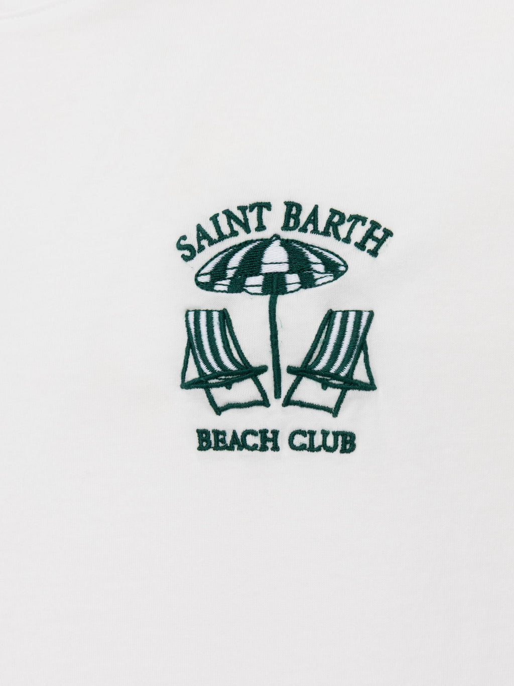 T-shirt Portofino bianca con ricamo St. Barth Beach Club product image 5