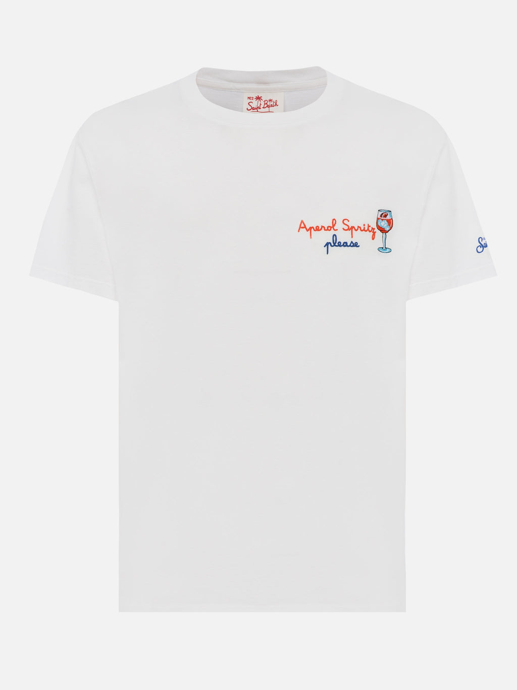 T-shirt Portofino bianca con ricamo Aperol Spritz, please product image 5