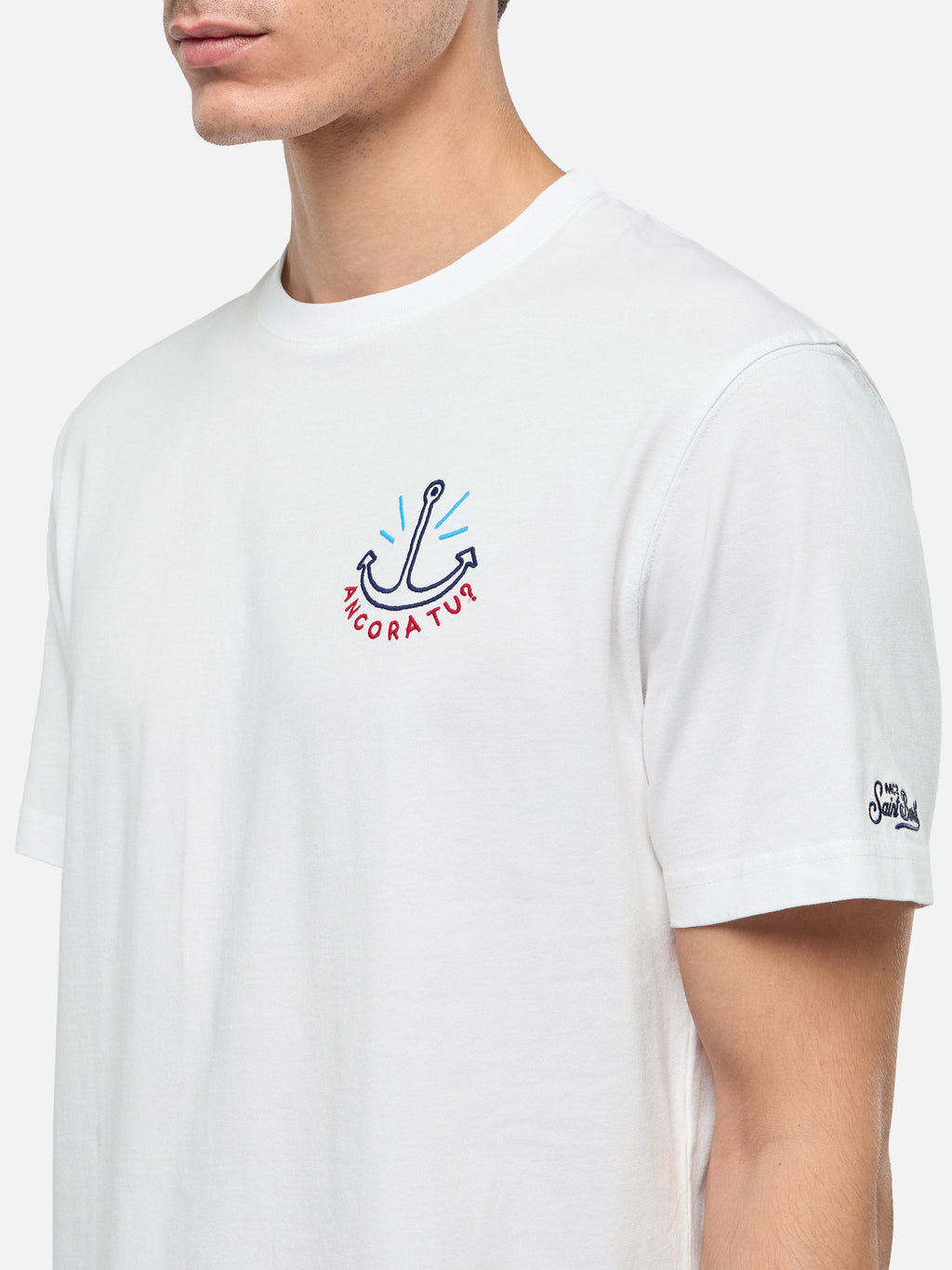 T-shirt Portofino bianca con ricamo Ancora tu | Special product image 1