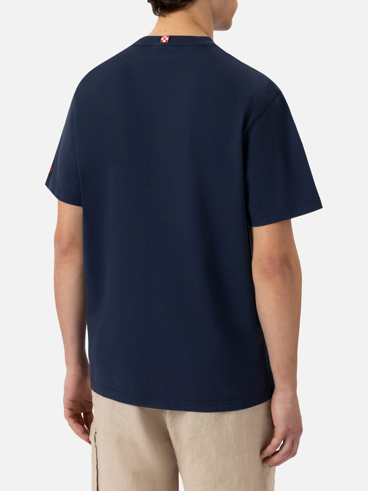 T-shirt Portofino blu navy con ricamo Brillo senza bere product image 5