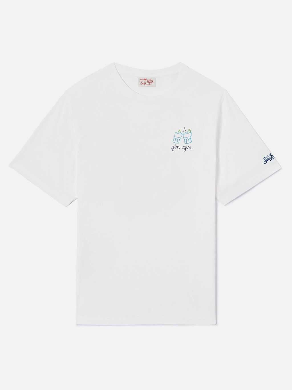 T-shirt Portofino bianca con ricamo Gin | Special Edition product image 5