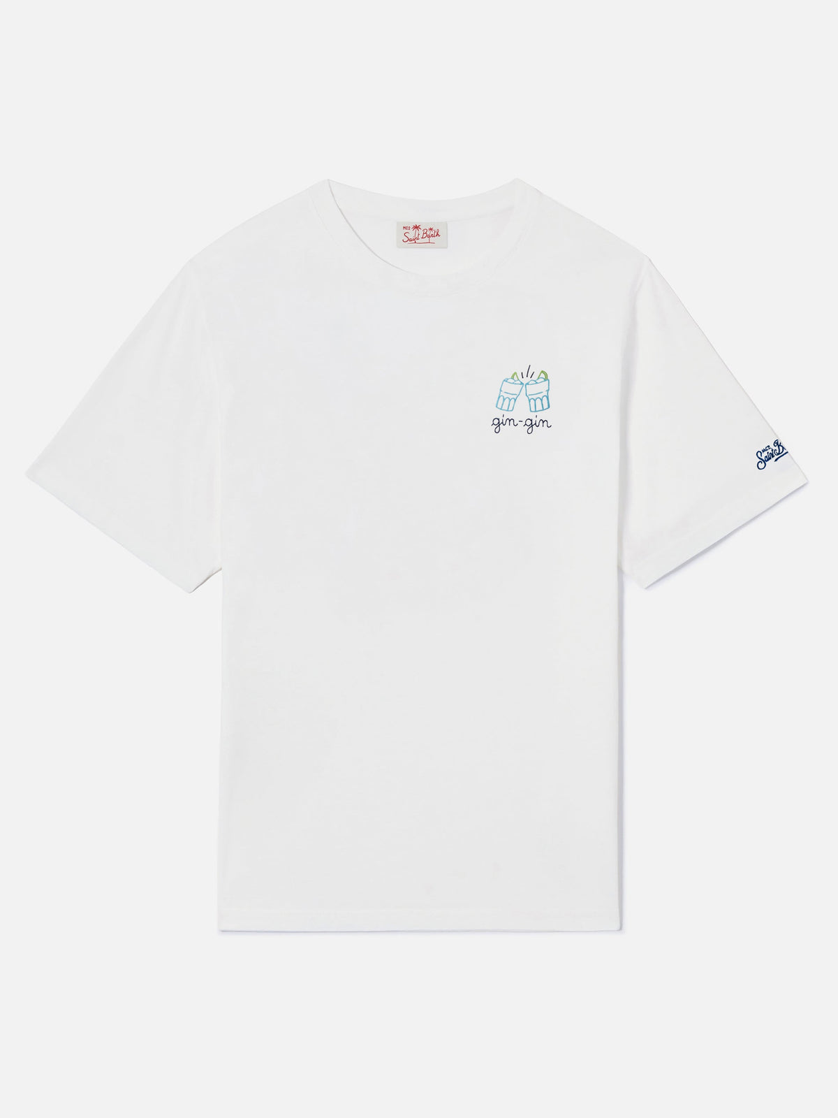 T-shirt Portofino bianca con ricamo Gin | Special Edition product image 5