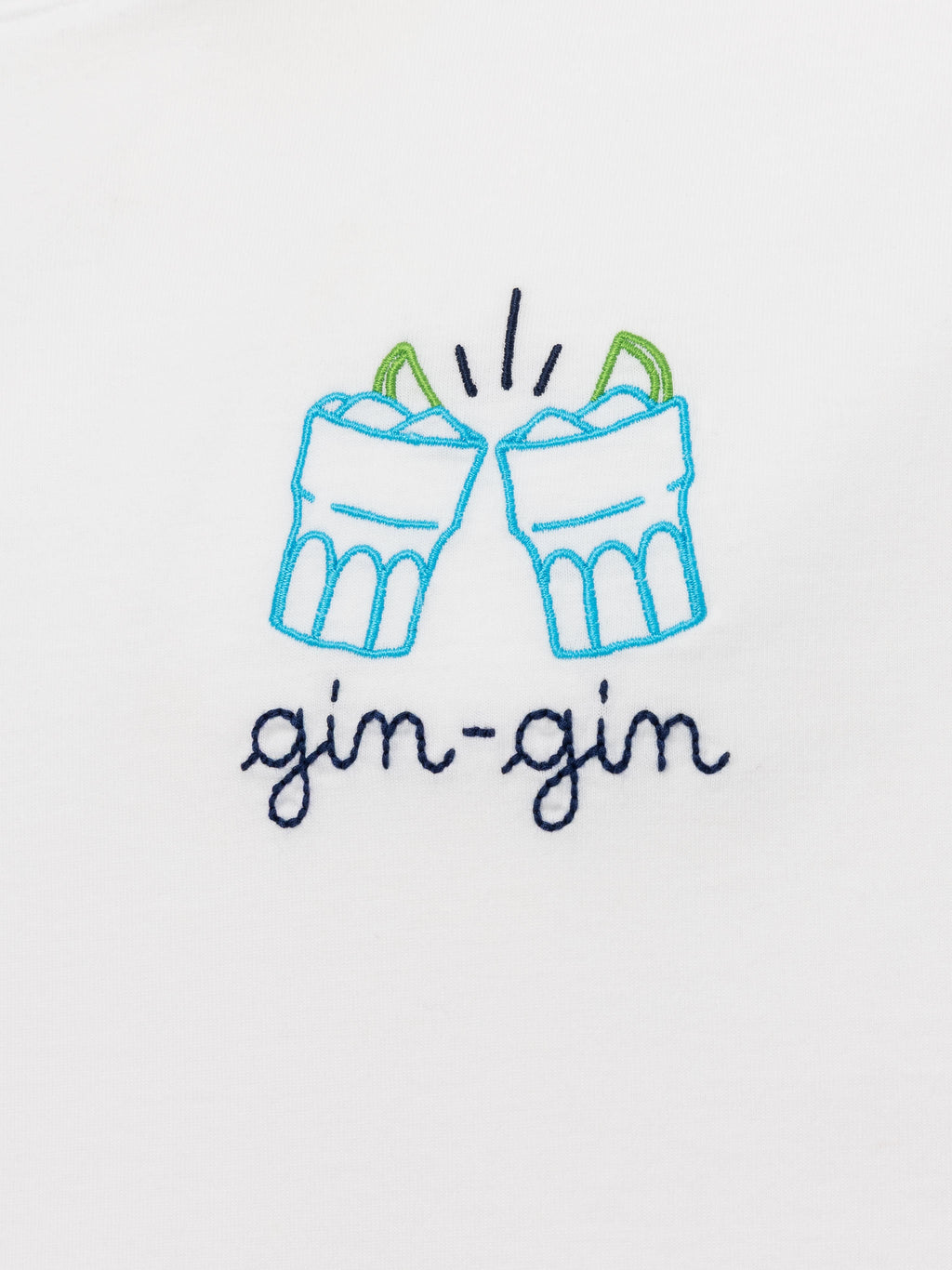 T-shirt Portofino bianca con ricamo Gin | Special Edition product image 6