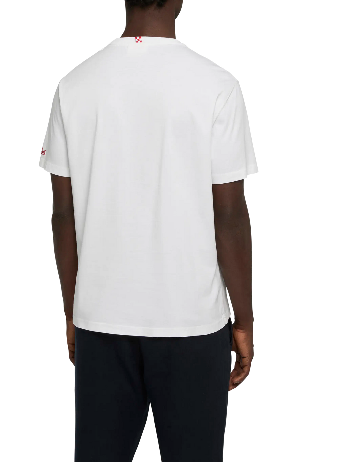 T-shirt Portofino bianca con ricamo Famolo strano product image 4