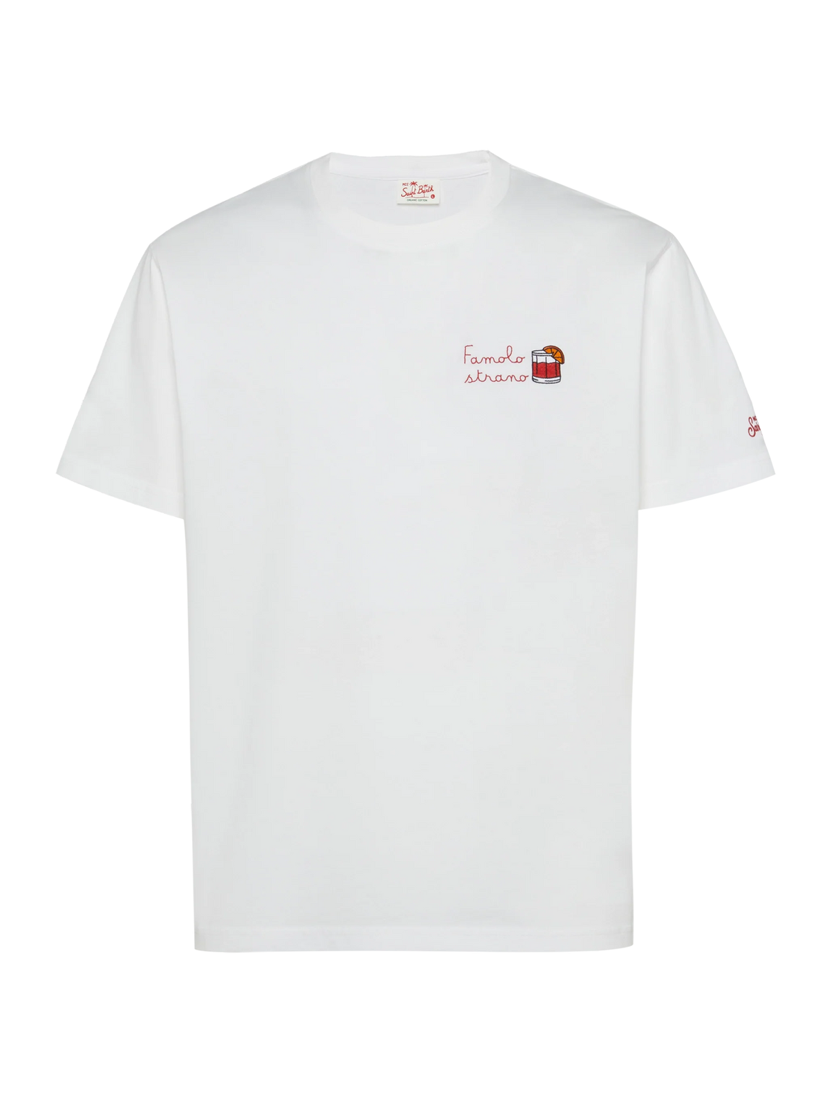 T-shirt Portofino bianca con ricamo Famolo strano product image 5