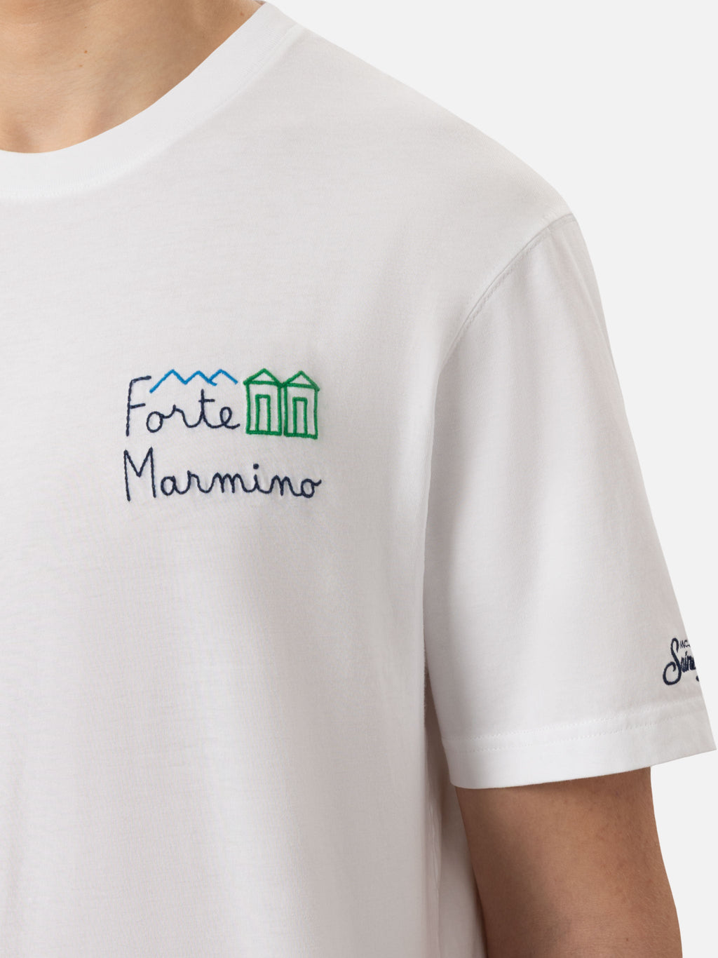 T-shirt Portofino bianca con ricamo Forte Marmino product image 2