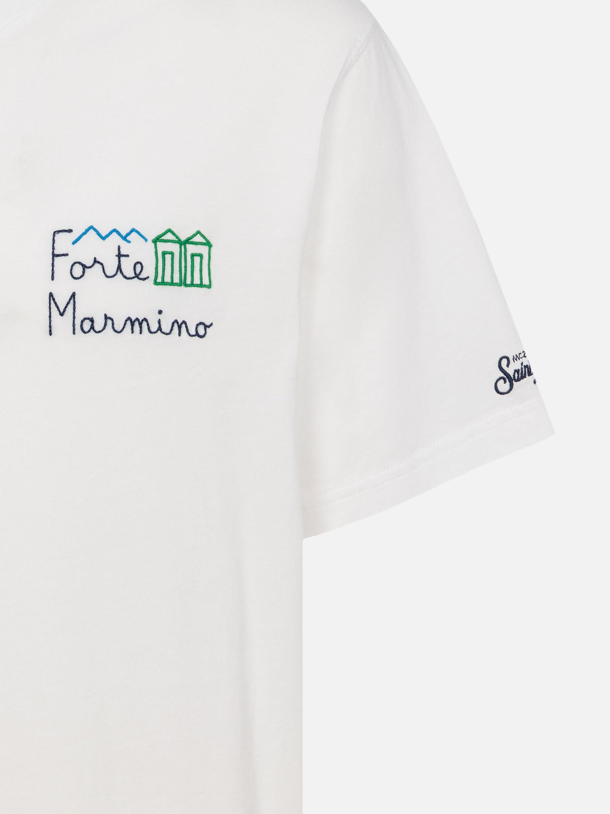 T-shirt Portofino bianca con ricamo Forte Marmino product image 5