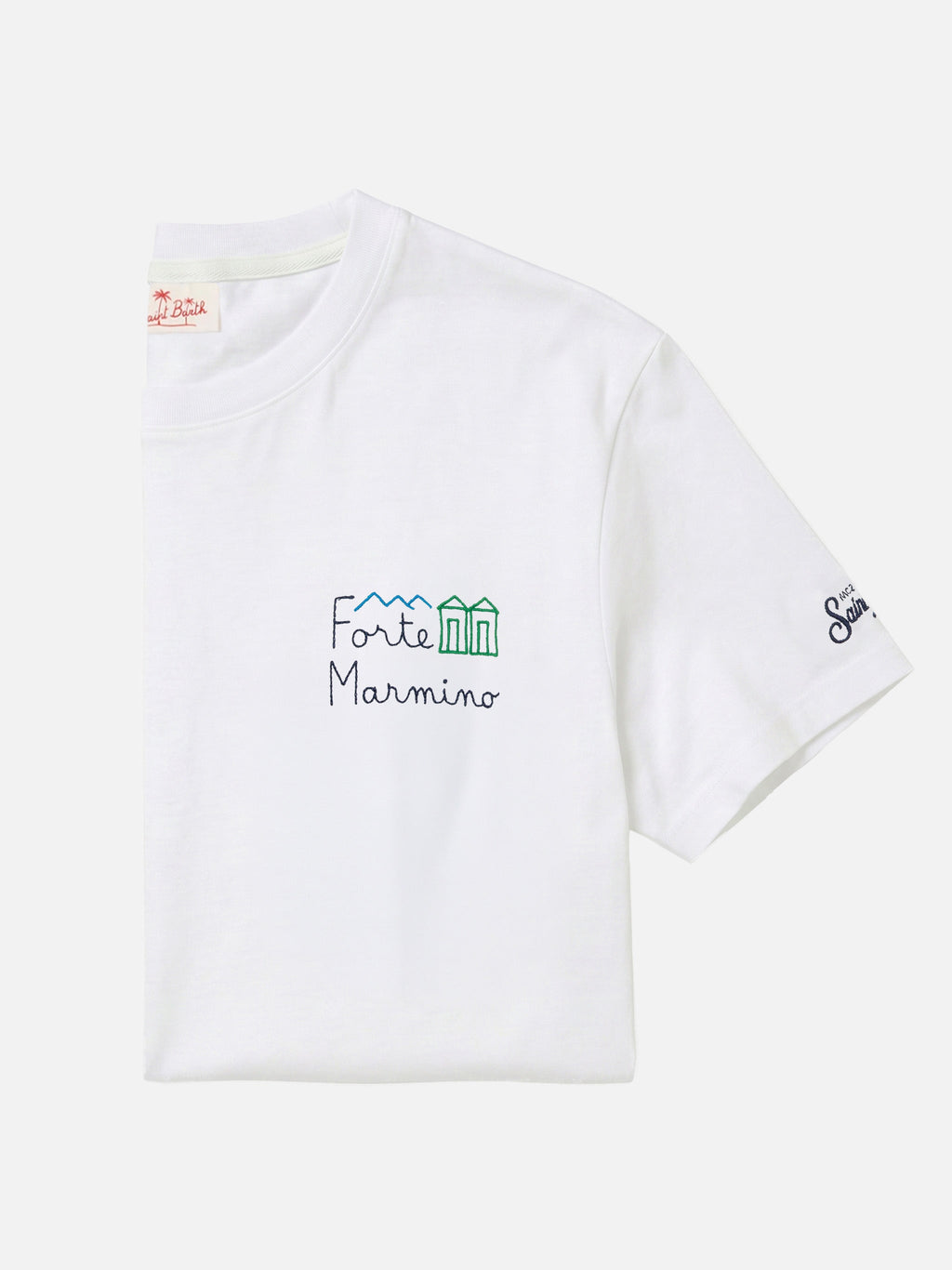 T-shirt Portofino bianca con ricamo Forte Marmino product image 1