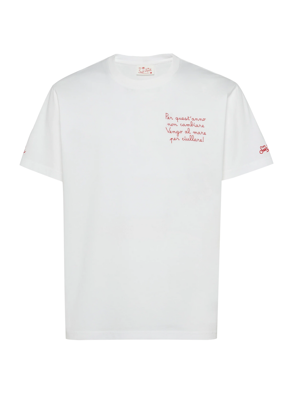 T-shirt Portofino bianca con ricamo Per quest’anno, non product image 4