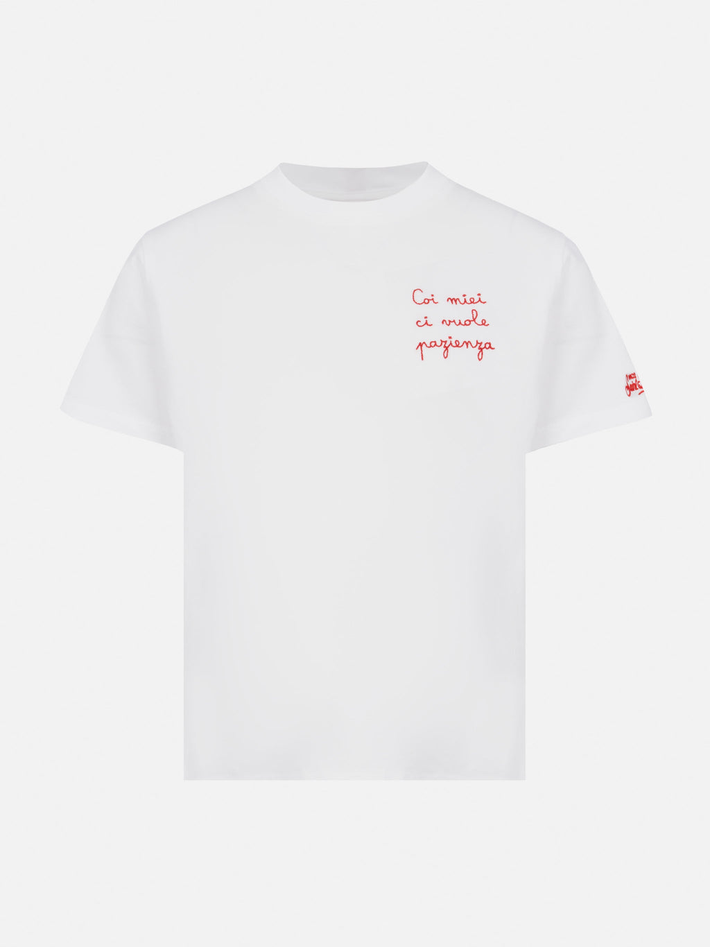 T-shirt Portofino Jr bianca con ricamo Coi miei ci vuole product image 1