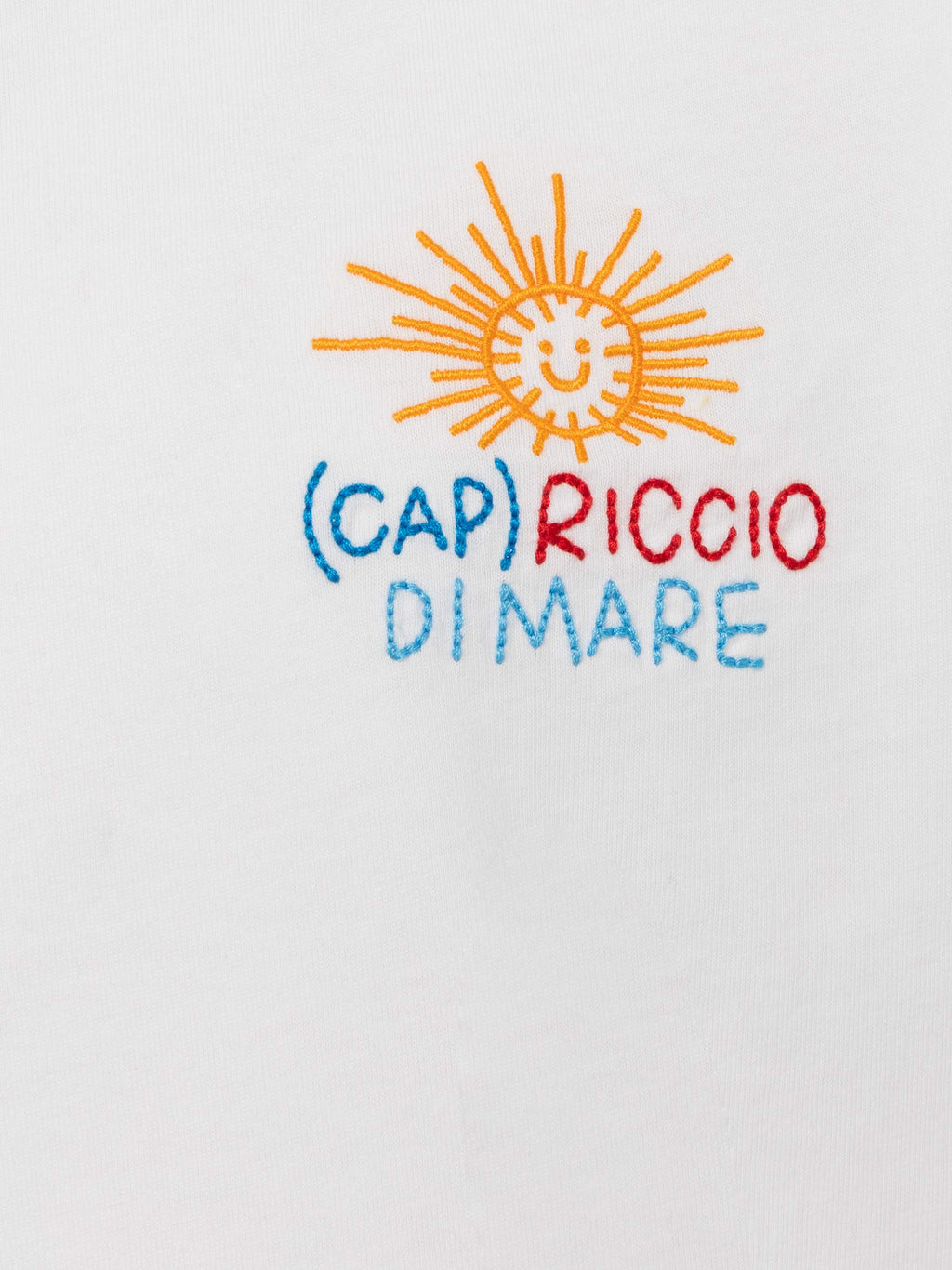 T-shirt Portofino Jr bianca con ricamo Riccio di Mare product image 2