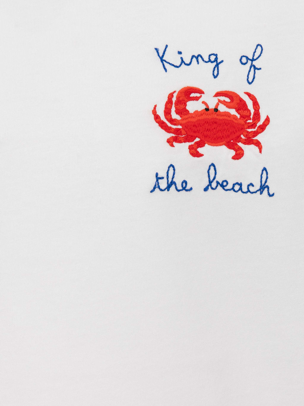 T-shirt Portofino Jr bianca con ricamo King of the Beach product image 2