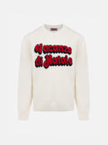 Maglione Princess bianco panna con jacquard Vacanze di Natale | Special Edition