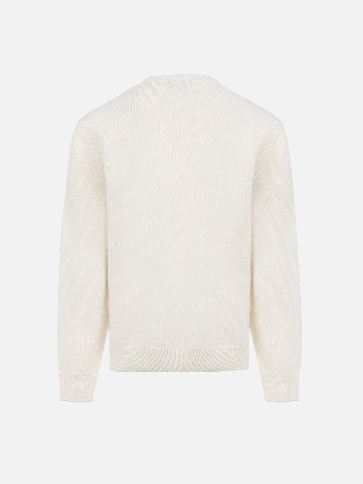 Maglione Princess bianco panna con jacquard Vacanze di Natale | Special Edition
