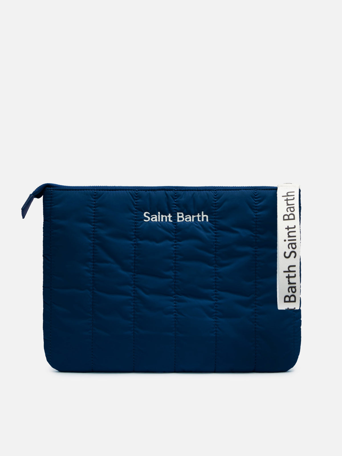 Pochette Puffer blu navy