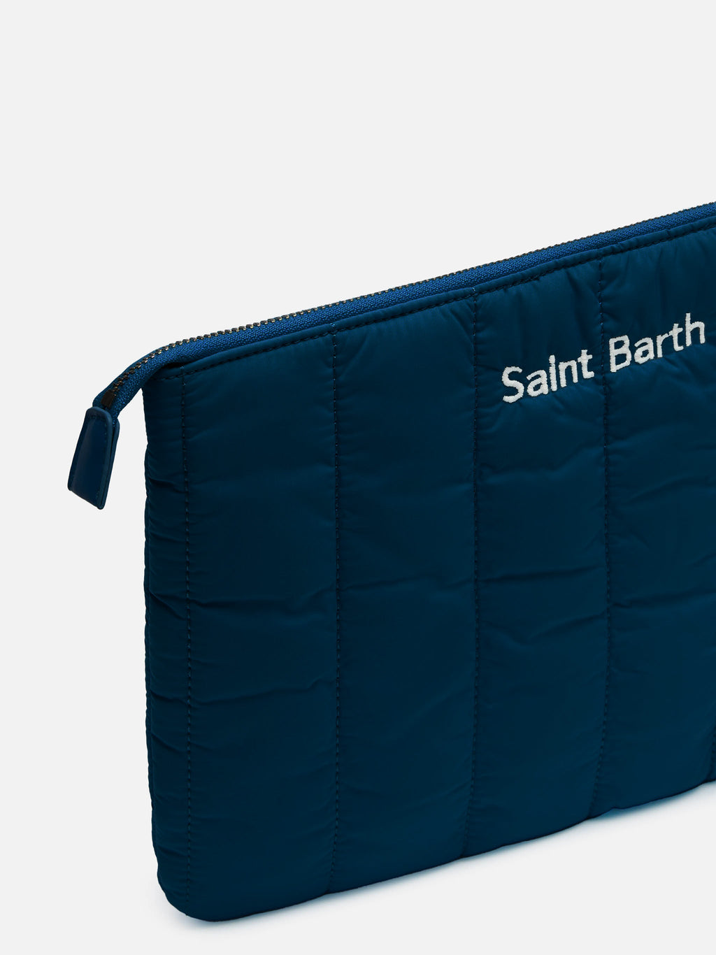 Pochette Puffer blu navy