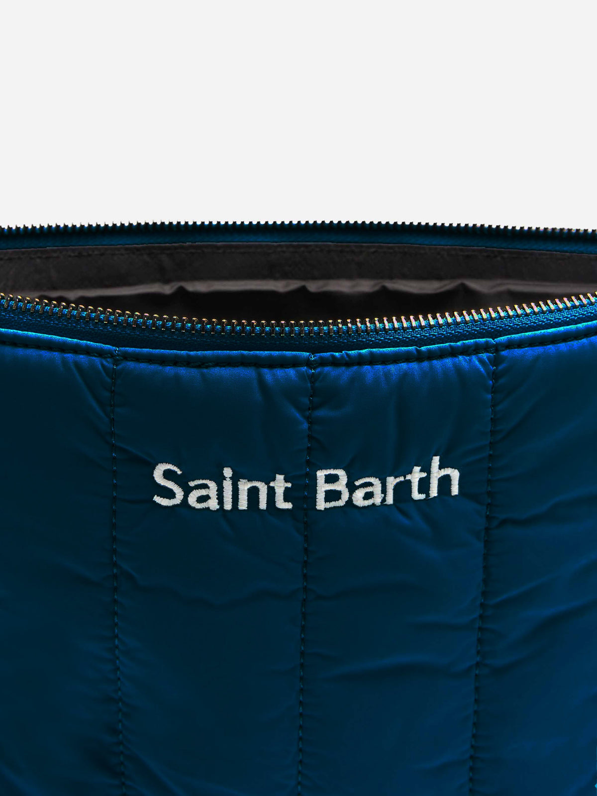 Pochette Puffer blu navy