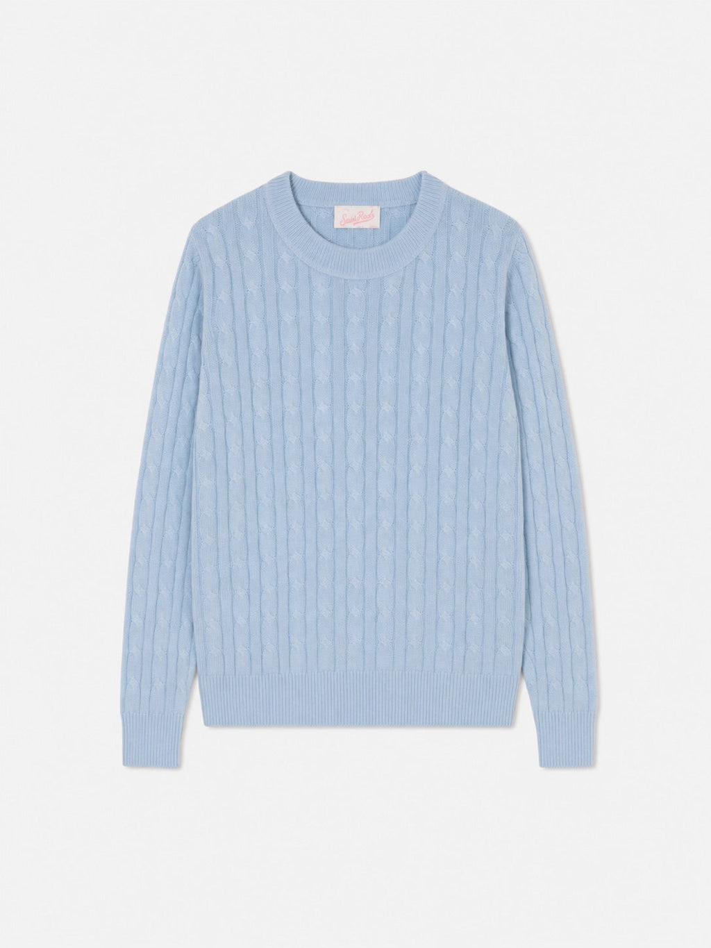 Maglione New Queen azzurro intrecciato