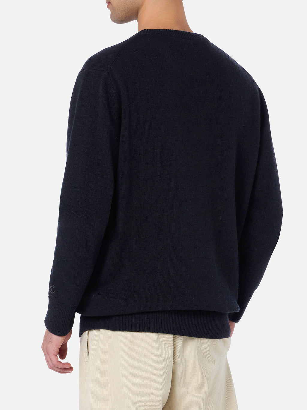 Maglione Regent nero in cashmere