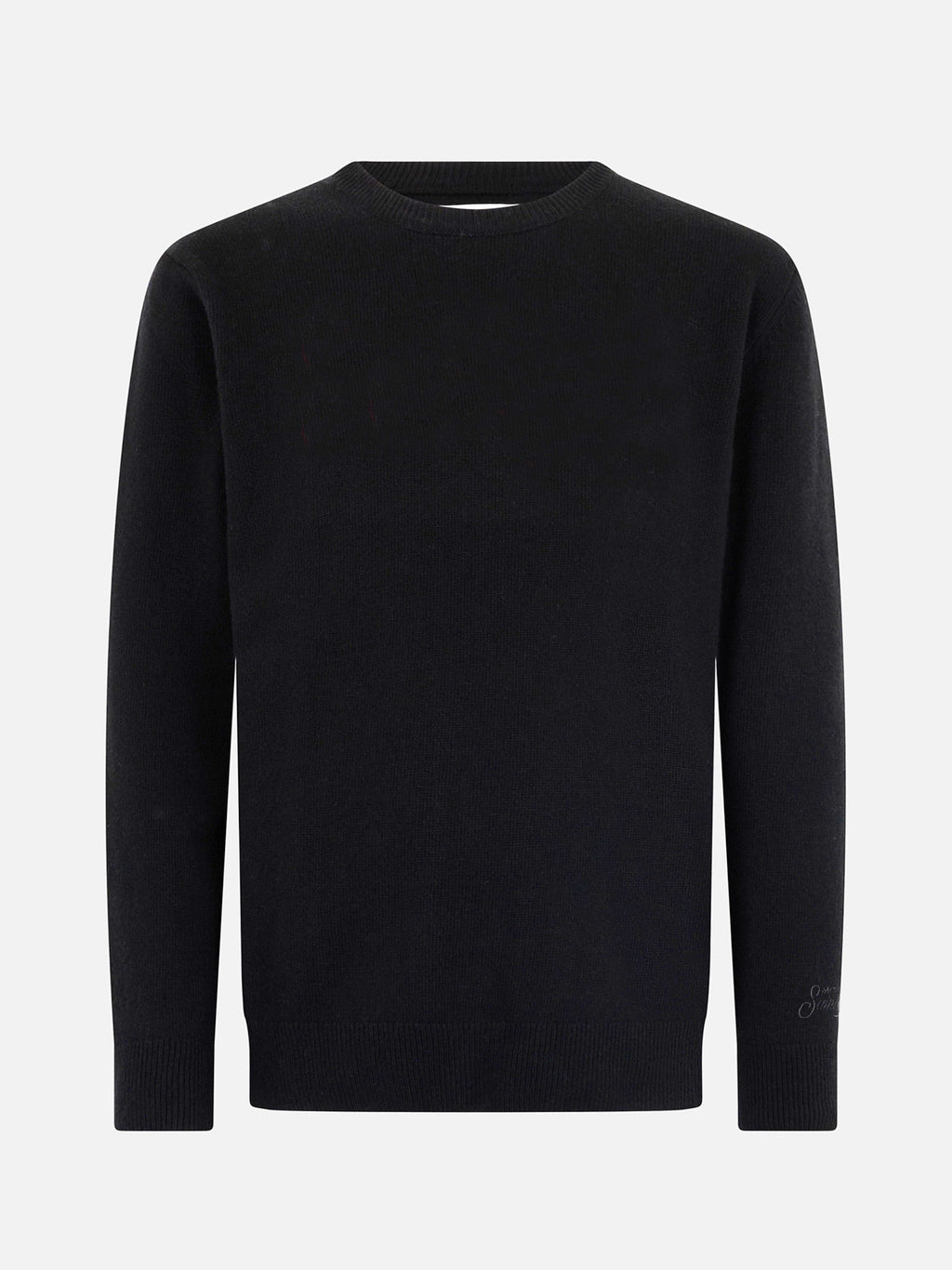 Maglione Regent nero in cashmere