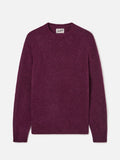 Maglia girocollo Regent bordeaux in misto alpaca