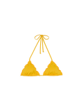 Top bikini a triangolo Sagittarius giallo