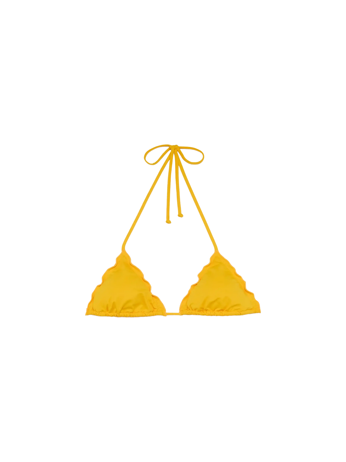 Top bikini a triangolo Sagittarius giallo
