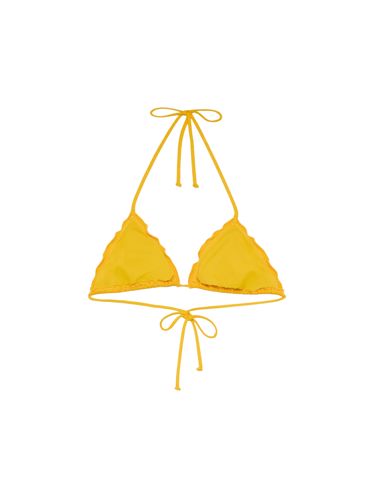 Top bikini a triangolo Sagittarius giallo