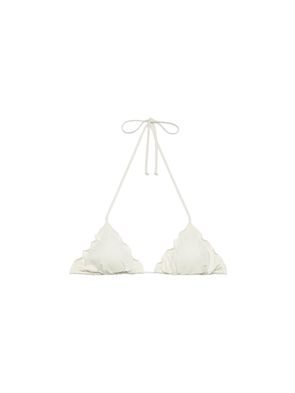 Top bikini a triangolo Sagittarius bianco panna