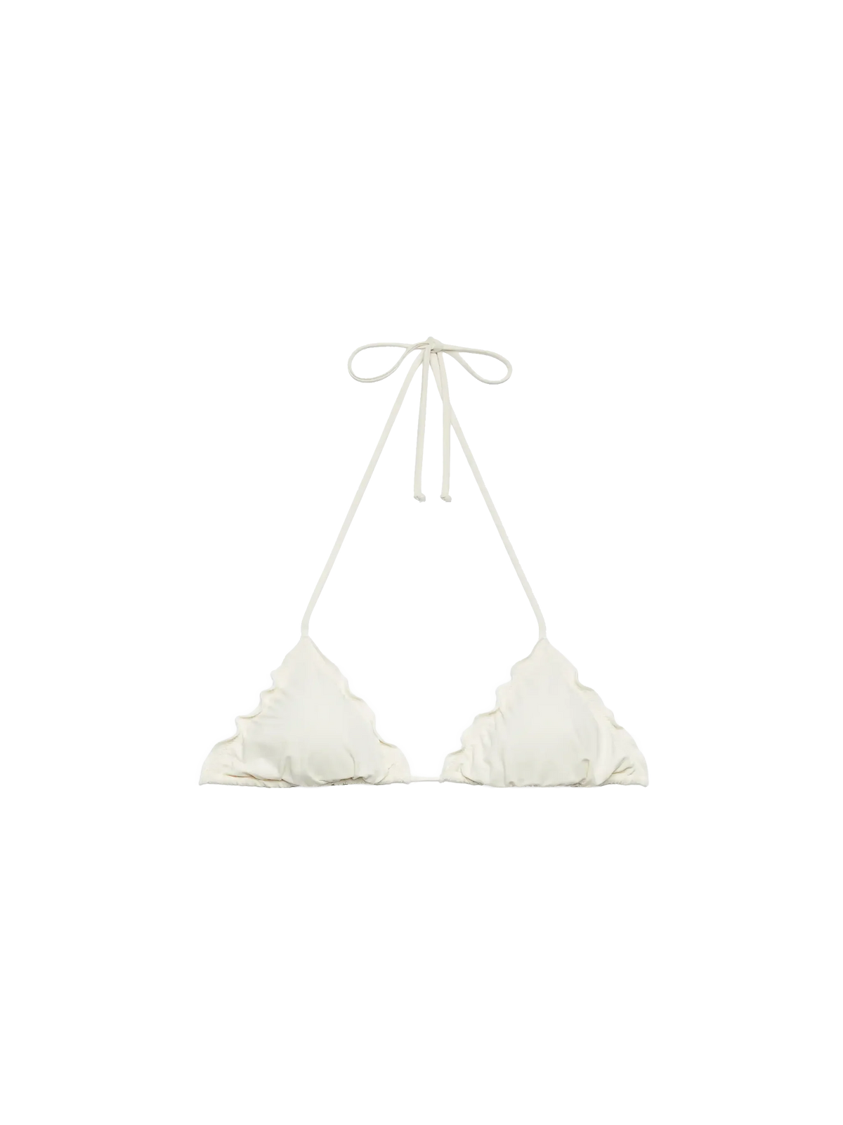 Top bikini a triangolo Sagittarius bianco panna