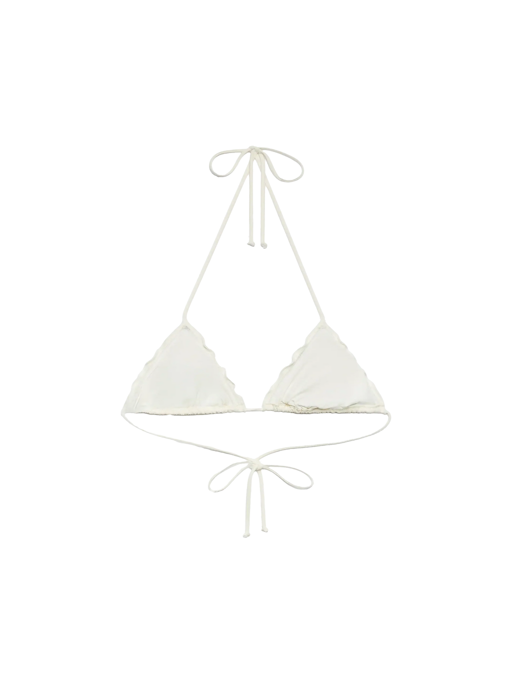 Top bikini a triangolo Sagittarius bianco panna
