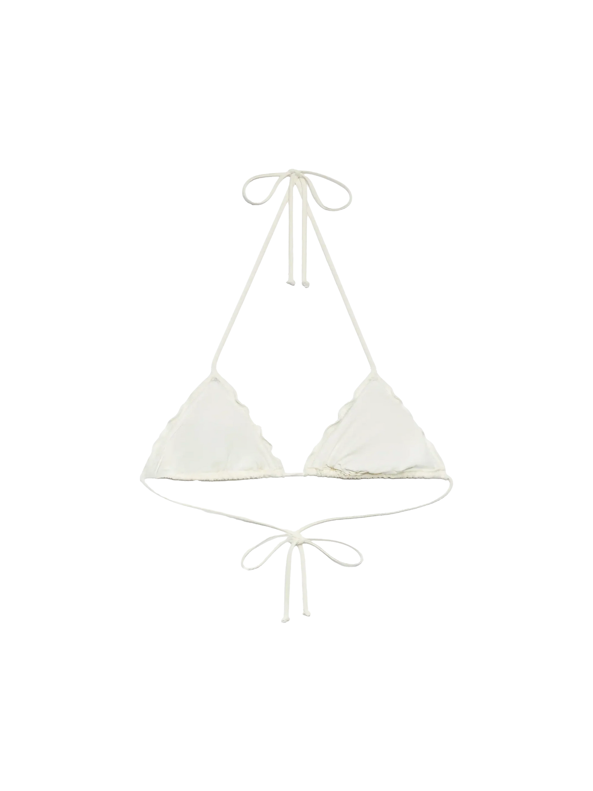 Top bikini a triangolo Sagittarius bianco panna
