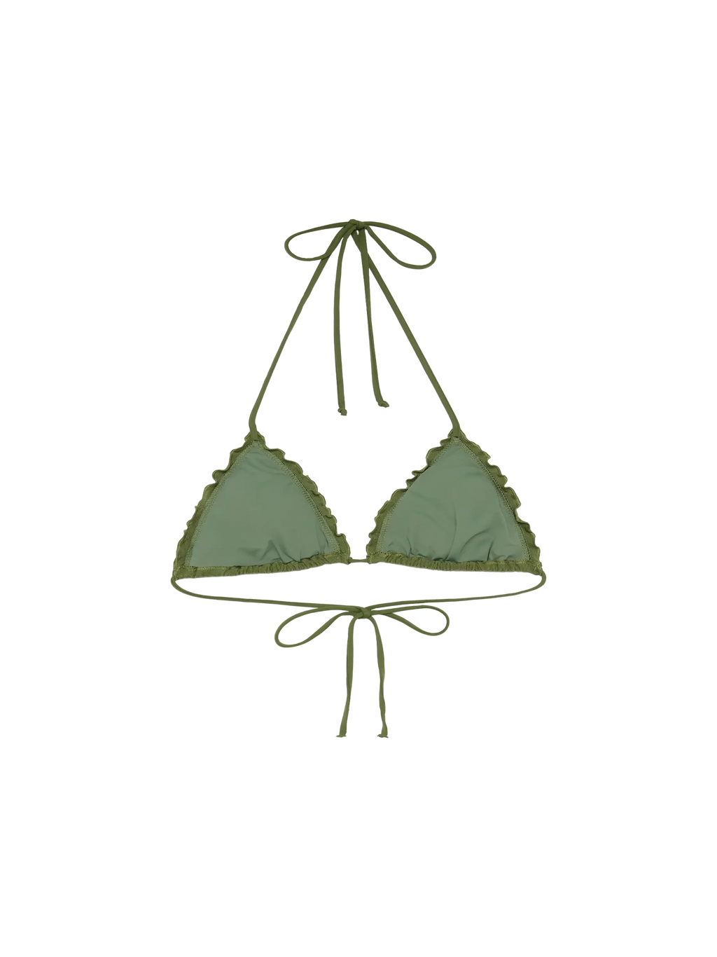 Top bikini a triangolo Sagittarius con motivo zebrato in rilievo