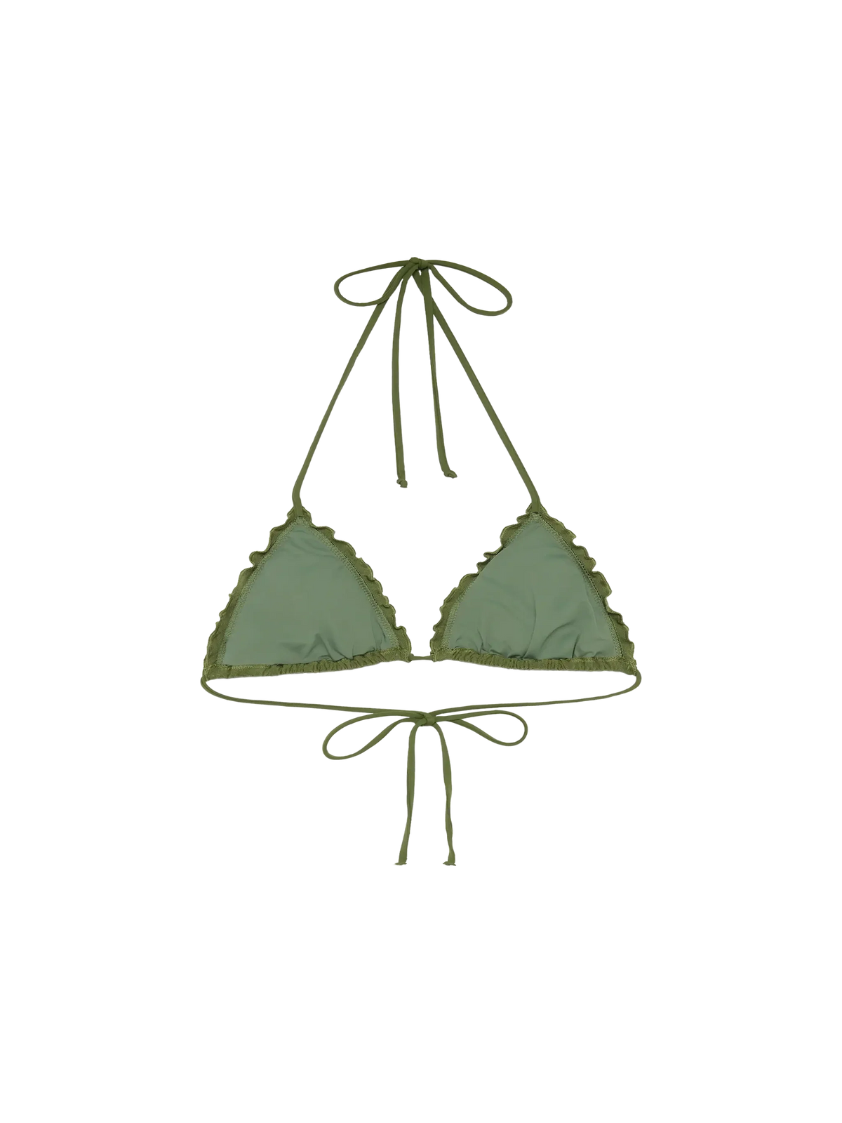Top bikini a triangolo Sagittarius con motivo zebrato in rilievo