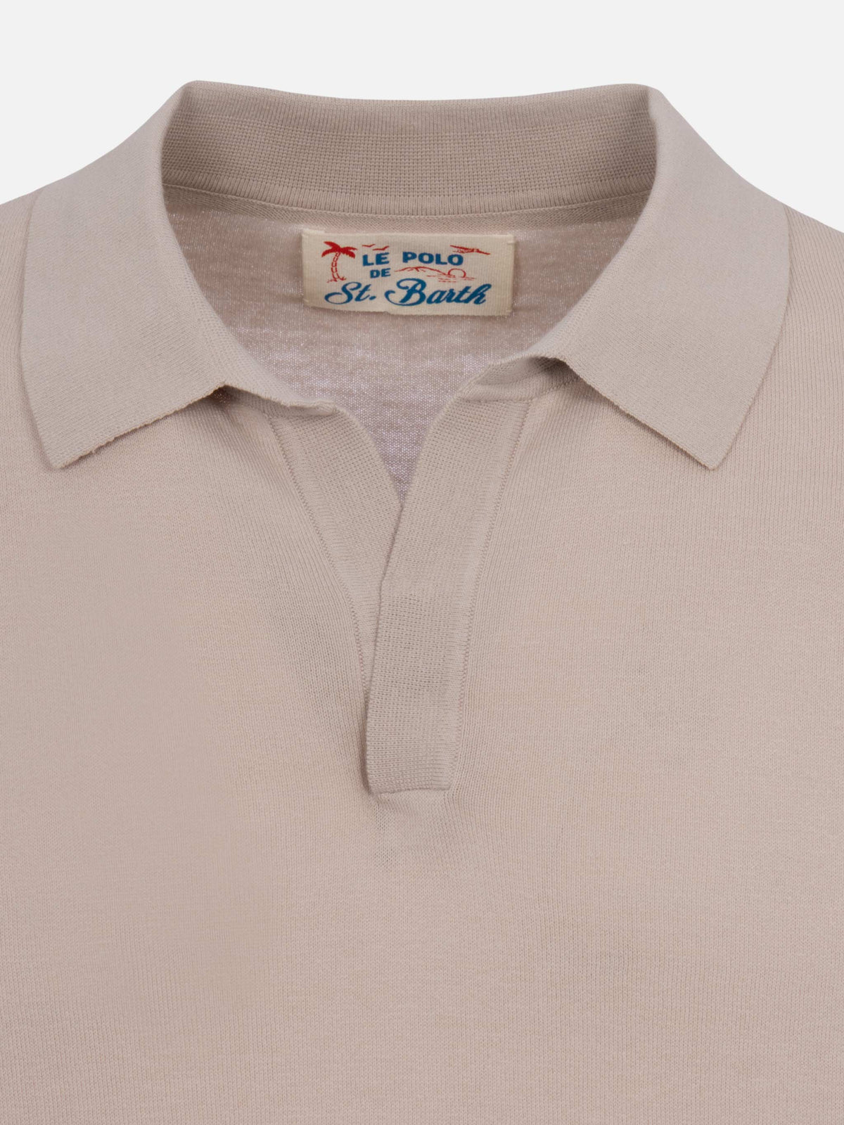 Polo in maglia Sloan Cotton grigio pietra product image 6