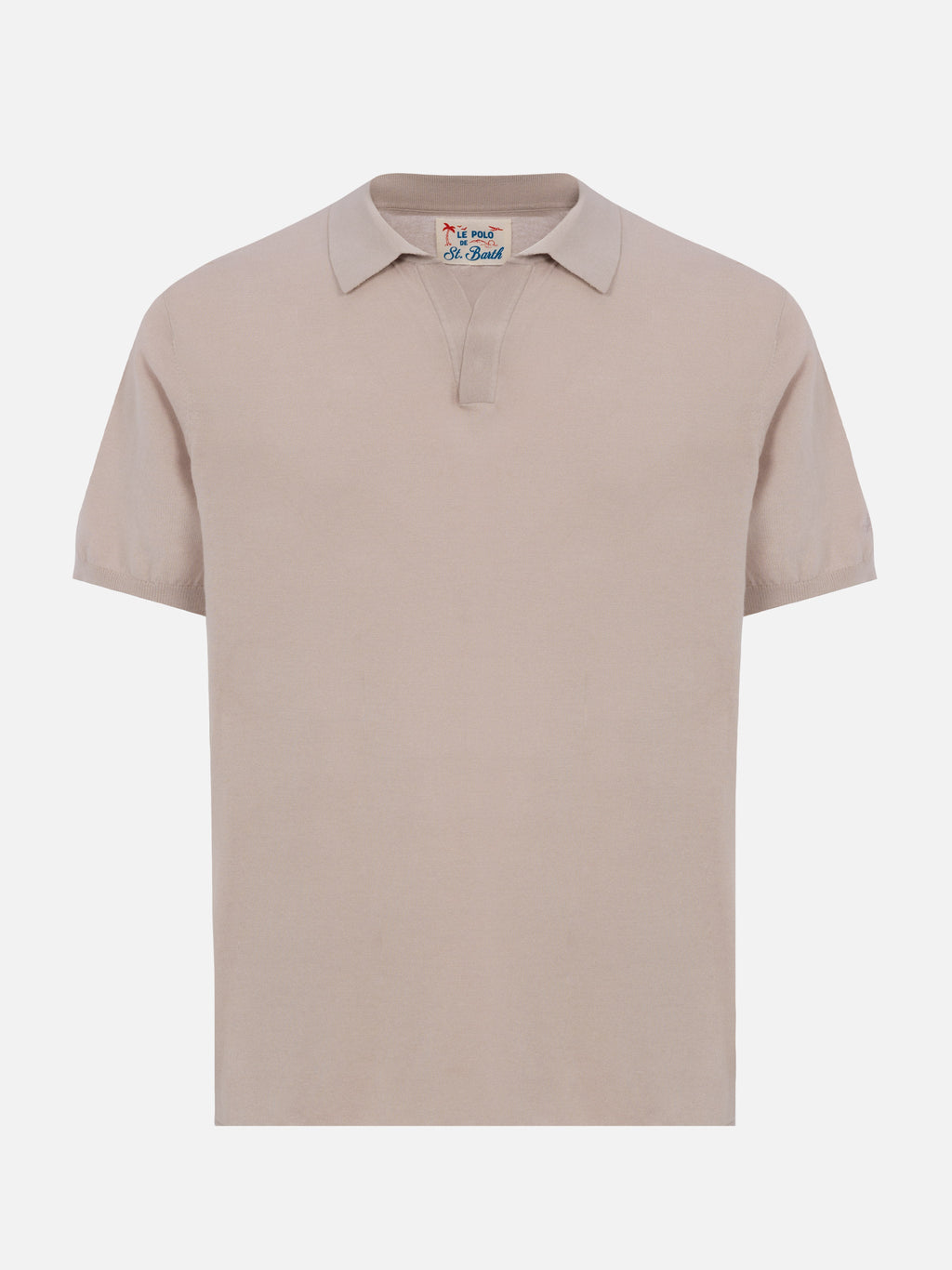 Polo in maglia Sloan Cotton grigio pietra product image 4