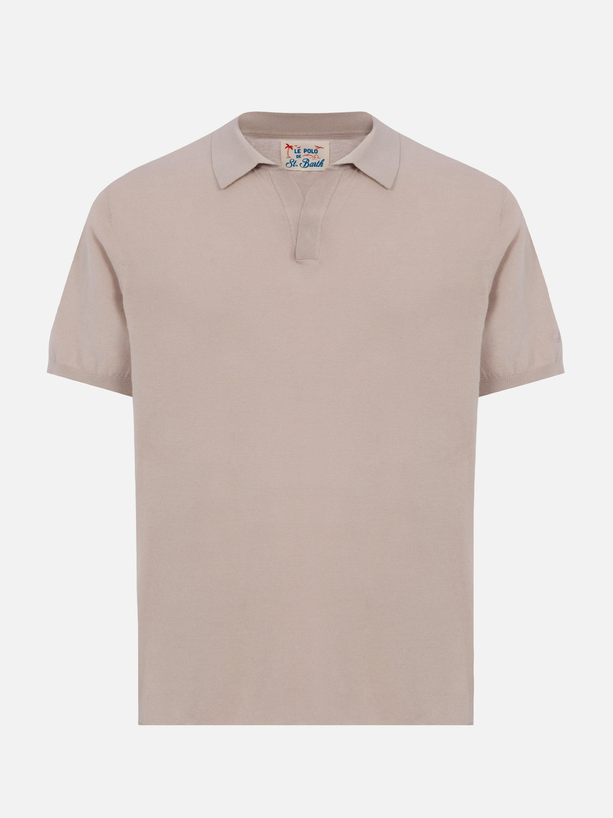 Polo in maglia Sloan Cotton grigio pietra product image 4